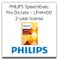 PHILIPS SpeechExecSR Pro Dictate LFH 4400 Software only - 2year subscription